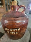 Vintage Mill Creek Pottery Whisky Jug  liquor Arkansas Brew Private Stock