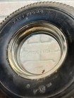 Vintage Firestone Deluxe Champion Tire Ashtray Glass Rubber Advertising Ashtray