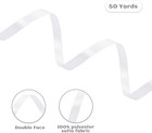 White Satin Ribbon 1 4 Inch 50 Yards Double Faced Polyester Satin Ribbons For Gi
