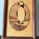 Nelson Wood Craved Penguin Wood Carving