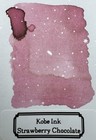 Fountain Pen Ink Samples Kobe Ink Strawberry Chocolate 3ml
