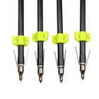 12x Archery Fishing Arrow Fiberglass Bowfishing Arrow Safety Slide Outdoor Hunt