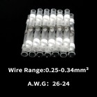 50 1000 Solder Seal Sleeve Heat Shrink Butt Wire Connectors Terminals Waterproof