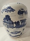 11  Landscape Oriental Porcelain Ginger Jar-blue And White With Lid