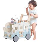 Robud Ajustable Speed Wooden Baby Walker Baby Activity Center Toy For Toddler 3 