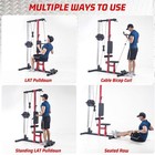 Lat Pull Down Machine  Lat Row Cable Machine With High   Low Pulley Station Home