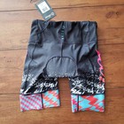 Zoot Women s Xs Tri Shorts 7  Ultra Triathlon Black Red Blue Cycling Trishorts