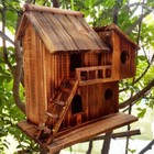 Squirrel House Nesting Box Bird Nature Animals Safety Wooden Nest Protector Usa