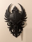 Gothic Raven Skull Wall Hang