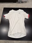 Nike Roger Federer Rf 2012 Us Open Tennis Crew  Shirt M White Rare Cincinnati