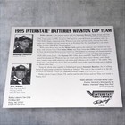 Bobby Labonte Signed Hero Card Photo 1995 Joe Gibbs Racing Interstate Chevy  18