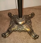 Antique Victorian Brass Adjustable Music Stand Easel Book Holder Wood Metal