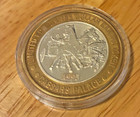 Caesars Palace Casino Las Vegas Nv    10 Gaming Token  999  Silver Strike 1995