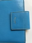 Kate Spade Agenda Filofax Pocket Size Full Leather Vibrant Blue caramel Italy