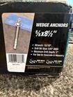 Power Pro Concrete Wedge Anchor Bolts 5 8 X 8-1 2 Includes Nuts   Washers  10 