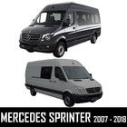 Mercedes Sprinter Rear Cargo Door Fixed Tinted Windows 2007 - 2018 Van Tek Glass