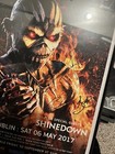 Shinedown Signed Iron Maiden Book Of Souls 2017 Tour Poster 12x16 Auto By All 4