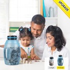 X-large Piggy Bank For Adults Kids  Digital Coin Counting X-large  Dark Blue