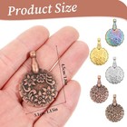Synhhergyx Yarn Cutter Pendants 5 Pcs Gold  Silver  Dazzle Color  Copper