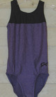 Gk Elite Leotard Purple Black Gymnastics Cm Childs Girls M