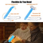 Flexible Clip On Led Light Lamp Usb Rechargeable For Book Reading Tablet Laptop