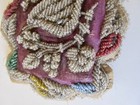 Sweet Bird On Branch - Vintage Iroquois Beadwork Pillow C 1880-1920