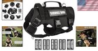 Winsee Service Dog Vest Harness For Large Dog  Tactical Working Molle Vest With