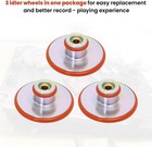 3pcs Idler Wheels Kit For Rca Victor 45 Rpm Record Player Rp-168 Rp-190  74077