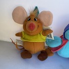 2005 Mattel Disney Cinderella Fairytale Favorites Friends Plush Clip Set -6 New