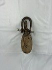 Antique Wood Block Double Pulley W  Hook - Nautical 
