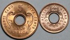 1961 1964 British East Africa 1 Cent   5 Cents Bu Coins 2 Pcs  25082003r 