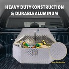 39in Heavy Duty Aluminum Truck Tool Box Lock Keys For Pickup Truck Rv Silver