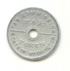 Usa State Of Washington Sales Tax On Purchase 10 Cents Or Less Token Metal