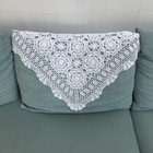 20  White Vintage Hand Crochet Doily Square Lace Table Topper Flower Tablecloth
