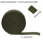 5 Yards Sewing Elastic Bands 1  Width Flat Stretch Cord  Army Green