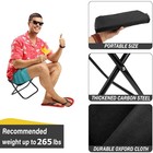 2 In 1 Foldable Backpack Stool Portable Large Outdoor Camping Folding Seat Chair