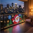 Smart Led Curtain Lights App-controlled Outdoor Christmas Balcony Decor