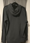 Adidas Men   s Gray Logo Pullover Hoodie M Regular Cotton poly Hooded Pockets