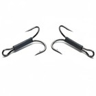 Tungsten Urchin Hooks  2pk  - Weighted Frog Hooks - Double Shank Style