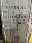 Knit Elastic Band 1 Inch White Waistband Trim 50y