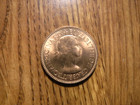 One Great Britain 1953 Uncirulated 1 2 Penny Coin  t237 
