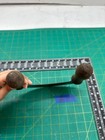 Vintage Mezzaluna Vegetable Cutting Knife With Curved Blade  Double Wood Handle