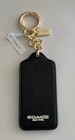 Nwt Coach F58504 Bonnie Cashin Gold black Bag Charm Key Ring