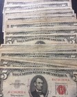 1953 Well Circulated Five Dollar Bill  5     Red Seal Note     Buying 1 Bill