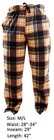 New Mens Flannel Fleece Pajama Pant Lounge Pants Beige White Navy M l