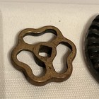4 Vintage 1960   s Industrial Metal Outdoor Faucet Hose Handle Knob Steampunk Art