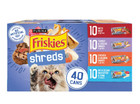  2 Pack  Purina Friskies Shreds Gravy Variety Pack  Wet Cat Food  5 5 Oz  40 