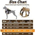 Rabbitgoo Military Tactical No Pull Dog Harness Adjustable Reflective Large Vest