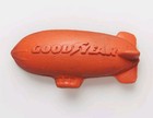 Goodyear Blimp Rubber Eraser Toy 1970 s Orange Vintage Promotional Rare    4