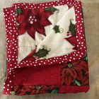 Festive Red And Green Holiday Throw Blanket Handmade 2011 By A Quiltingclub